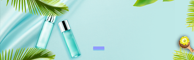 美肌美容护肤化妆品淘宝banner背景