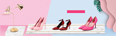 淘宝鞋子电商高跟鞋海报banner背景