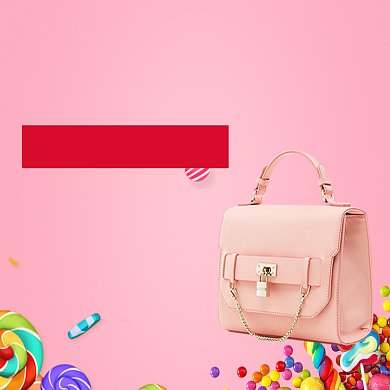 2019粉色箱包促销主图直通车背景