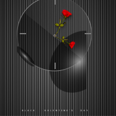 黑色情人节炫酷爱情公众号次图背景