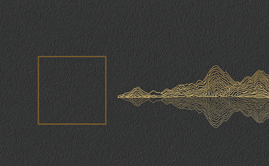 创意时尚金色抽象风景名片背景