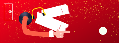 圣诞音乐合集唱片出售淘宝banner背景