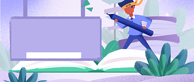 平面卡通简约教育培训广告微信公众号素材图片背景