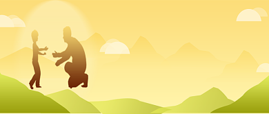 父亲节 剪影公众号首图背景