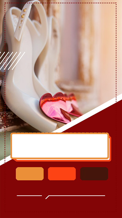 女鞋大促主题海报背景