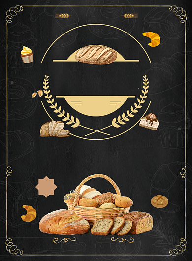 面包海报背景