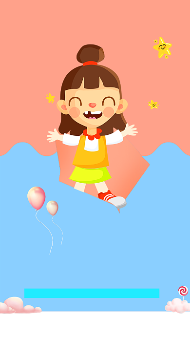 创意可爱世界微笑日海报背景