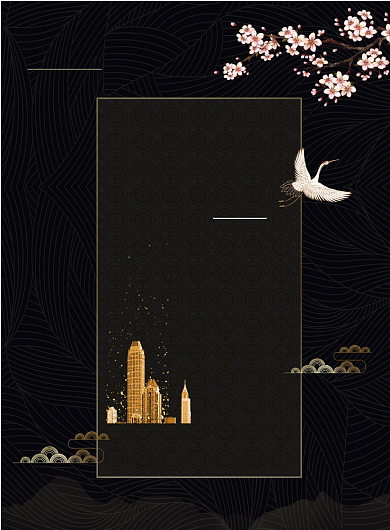 大气黑金色地产开盘倒计时印刷海报背景