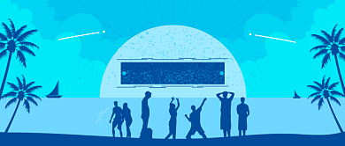 深蓝毕业季出行旅游小清晰公众号首图背景