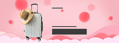 简约时尚品质箱包淘宝banner背景