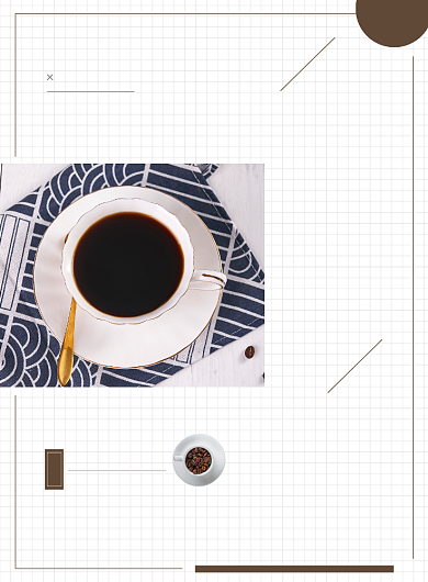 现磨咖啡宣传促销海报背景