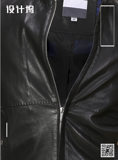 黑白男装秋季换季新品促销印刷海报模板背景