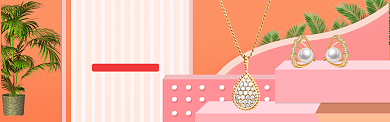 天猫双品节配饰珠宝素材淘宝banner背景