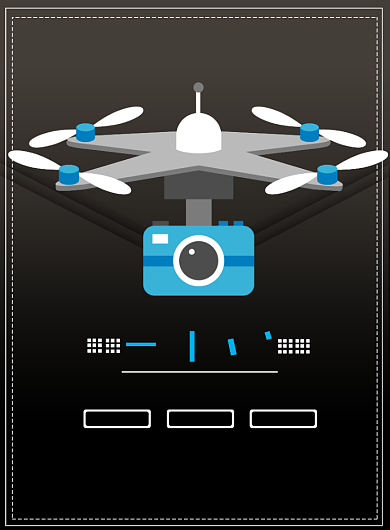 黑色商务无人机印刷海报背景