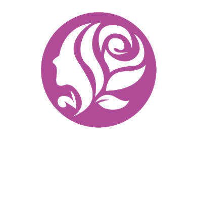 美容护肤紫色logo背景