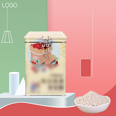 杂粮粥食品形状粉色创意主图直通车背景