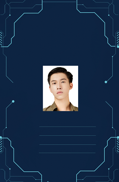 科技时尚工作证背景