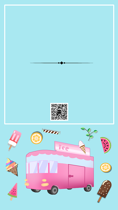 冰淇淋新品上市简约蓝色海报背景