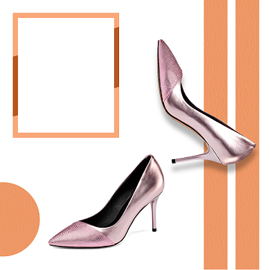 优雅高贵时尚女鞋淘宝直通车图片背景