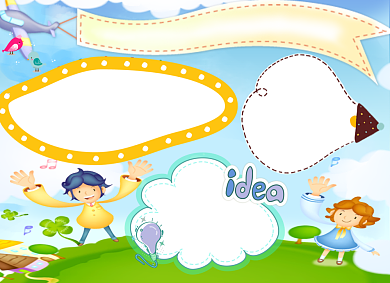 文明城市做文明少年宣传小报创意卡通背景