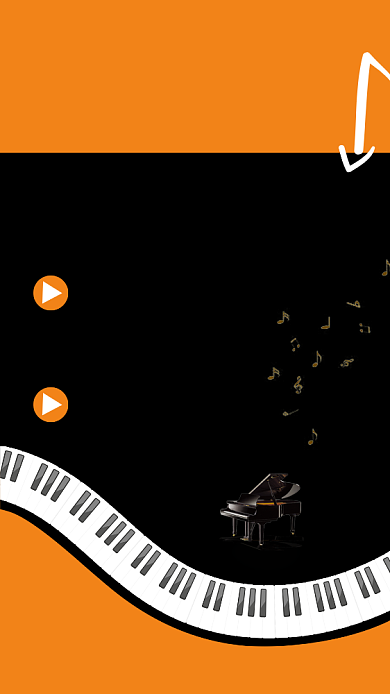 钢琴培训班寒假招生手机海报背景