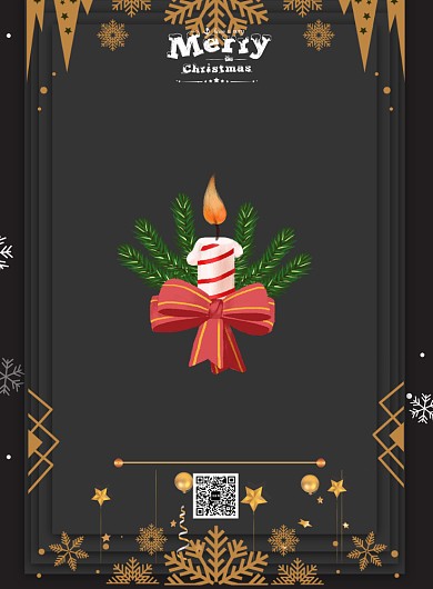 圣诞快乐限时活动促销印刷海报背景