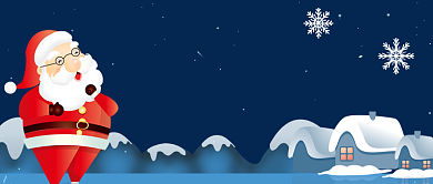 圣诞快乐卡通手绘手机首图背景