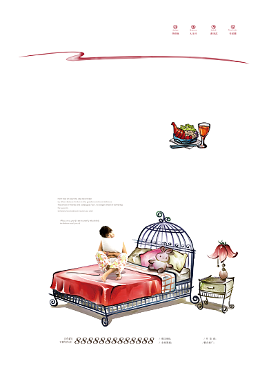 欧美风房产广告印刷海报背景