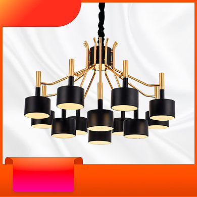 橙色简约渐变家装吊灯直通车背景