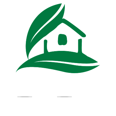 绿色家园旅游酒店居住logo背景