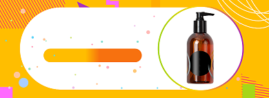 黄色渐变美妆双12促销banner背景