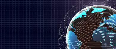 世界地球日蓝色简约公众号首图背景