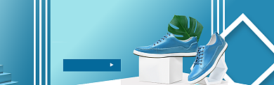 男鞋天猫大促海报banner背景
