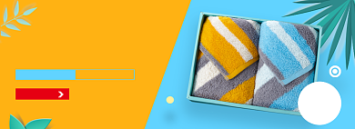 毛巾淘宝电商banner图背景