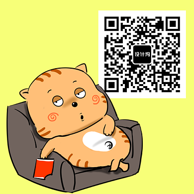 黄色可爱猫咪新媒体二维码背景