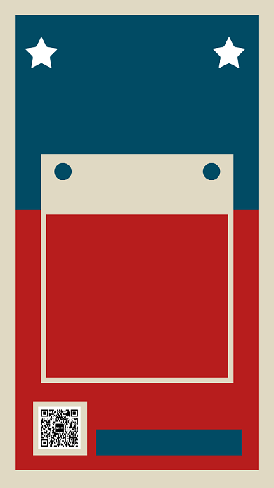 复古撞色双十一促销手机海报模板背景