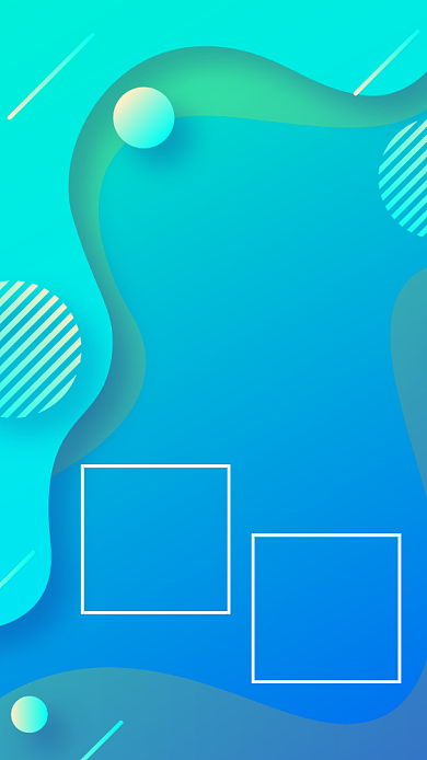 绿色简约扁平创意招聘手机海报背景