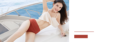 内裤女士女衣简约促销打折海报背景