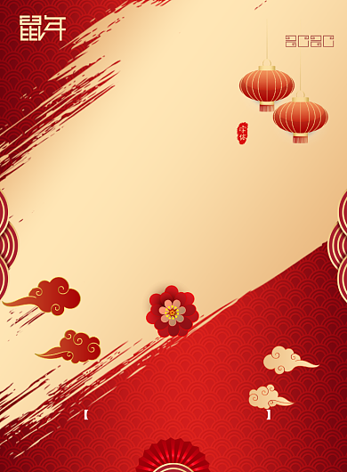 春节过年不打烊红金色大气海报背景