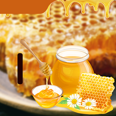 天然蜂蜜养颜养生淘宝主图直通车模板背景