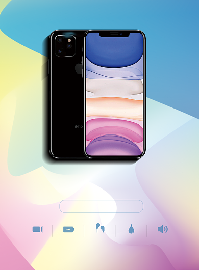 手机发布会新款上市印刷海报背景