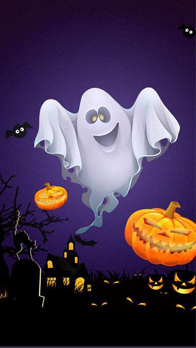 创意简约节日鬼节海报背景