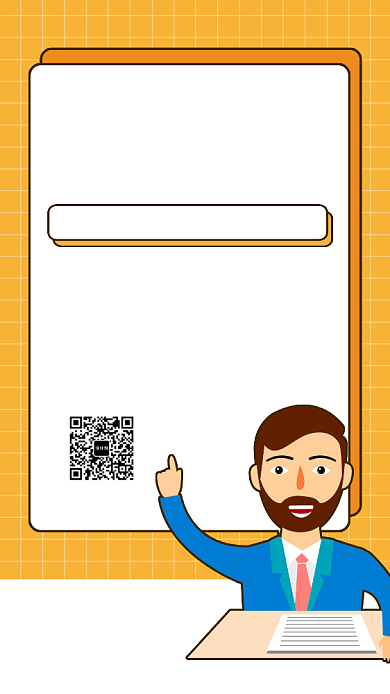 纯色简约卡通手绘风辩论赛手机海报背景