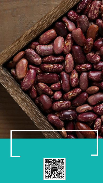 青色大气杂粮宣传手机海报背景