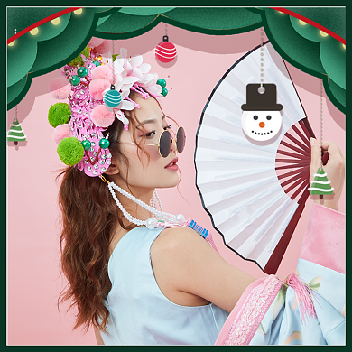 微信朋友圈圣诞头像淘宝直通车图片背景