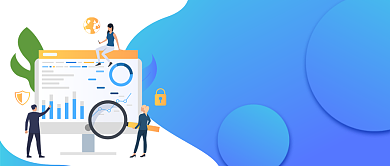 2019年终总结卡通手绘手机首图背景