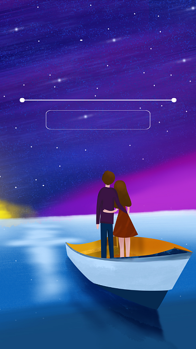 晚安你好祝福日签手机海报背景