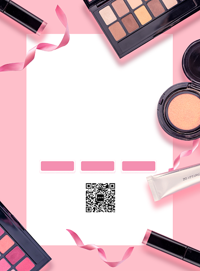 粉色彩妆上市海报背景