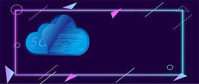 暗紫色线条几何5G体验公众号首图背景