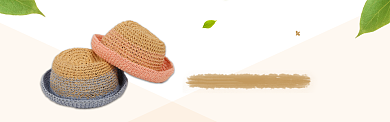 淡黄色女装小清新毛线帽淘宝banner背景